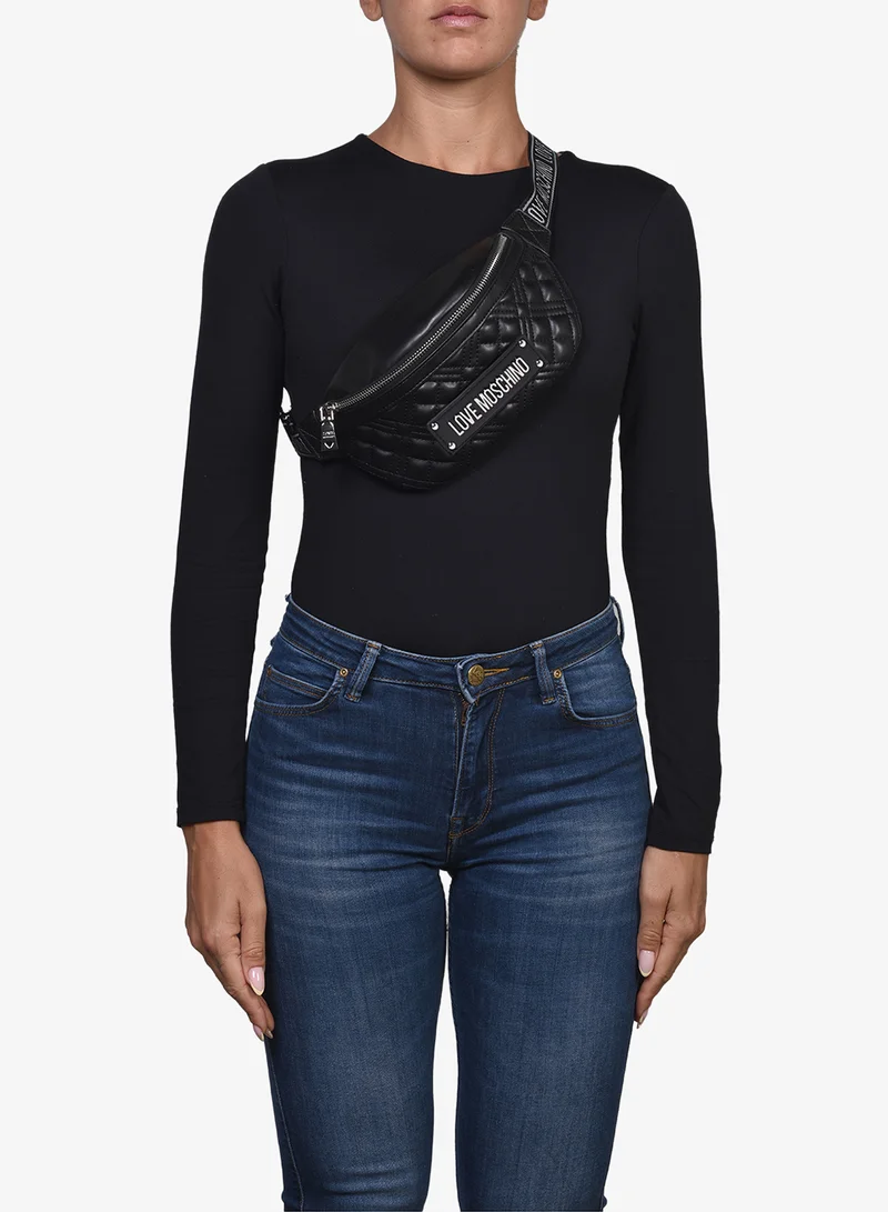 Love Moschino  Quilted PU Crossbody Bag for Women | Best Price UAE
